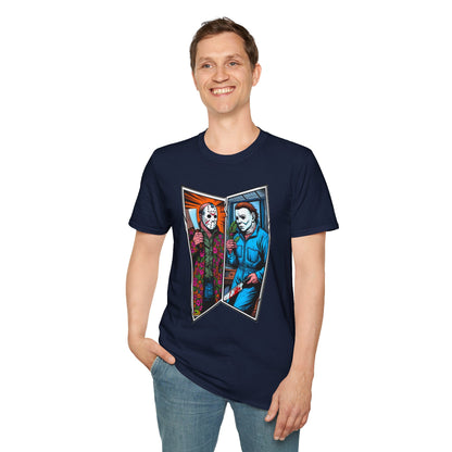 Voorhees - Jason Voorhees & Michael Myers Shirt | Funny Halloween Horror Tee - premium material. limited stock. Order yours now and stand out with this exclusive piece!