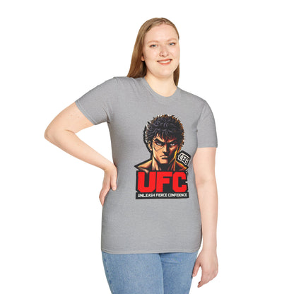 UFC T Shirt | Unleash Fierce Confidence | Motivational UFC Tee with Baki Anime Elements