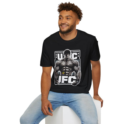 Anime - UFC T Shirt | Unleash Fierce Confidence | UFC Tee with Baki Anime Strength for Fitness Enthusiasts - custom-made. perfect gift idea. Order yours now and stand out with this exclusive piece!