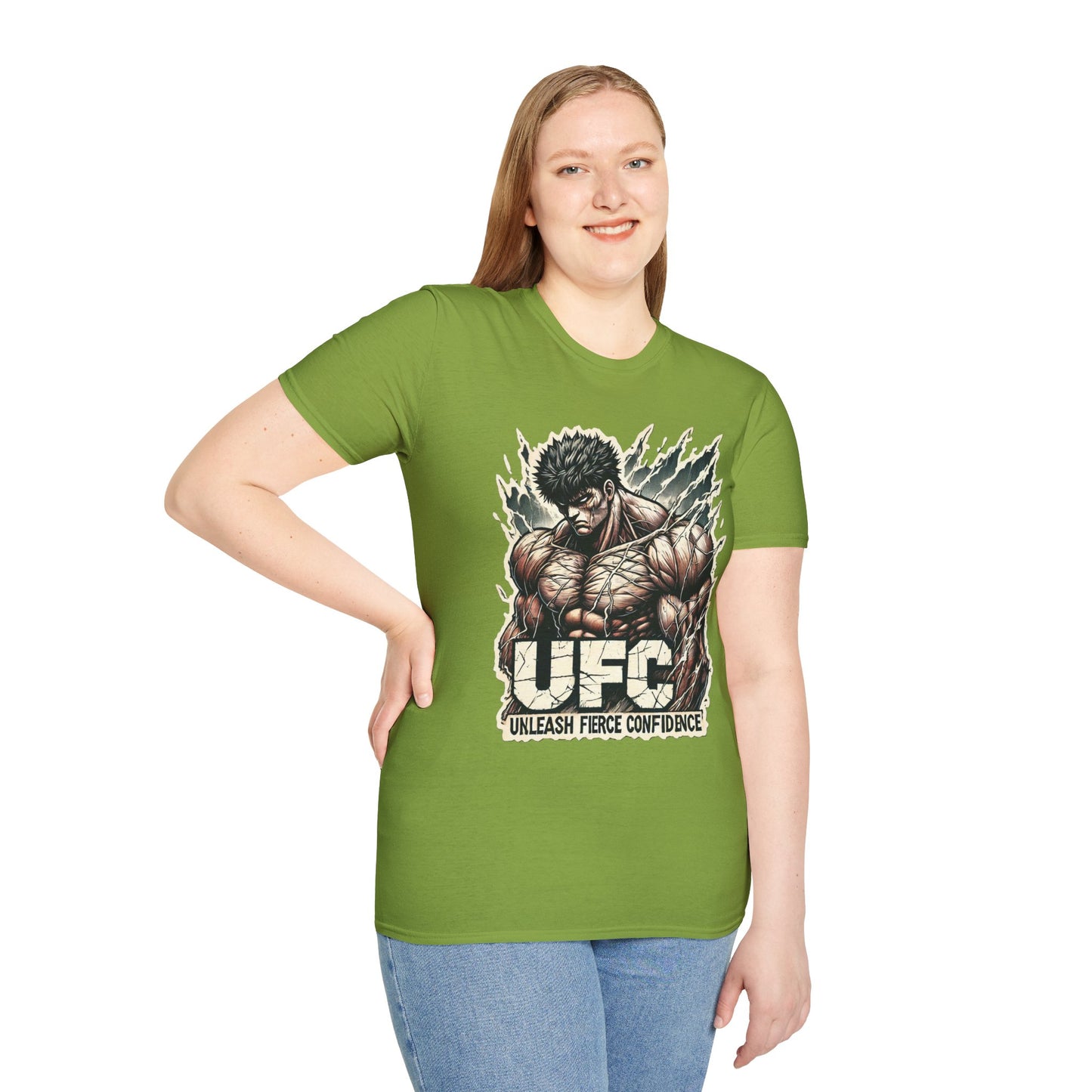 UFC T Shirt | Unleash Fierce Confidence | Motivational UFC Tee with Baki Anime Influence