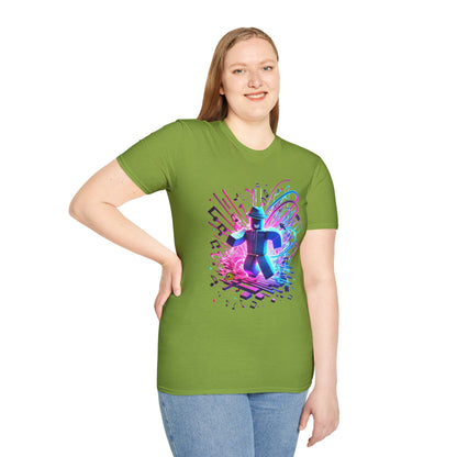 exclusive - Roblox T-Shirt - Neon Block Party - premium material. limited stock. Order yours now and stand out with this exclusive piece!