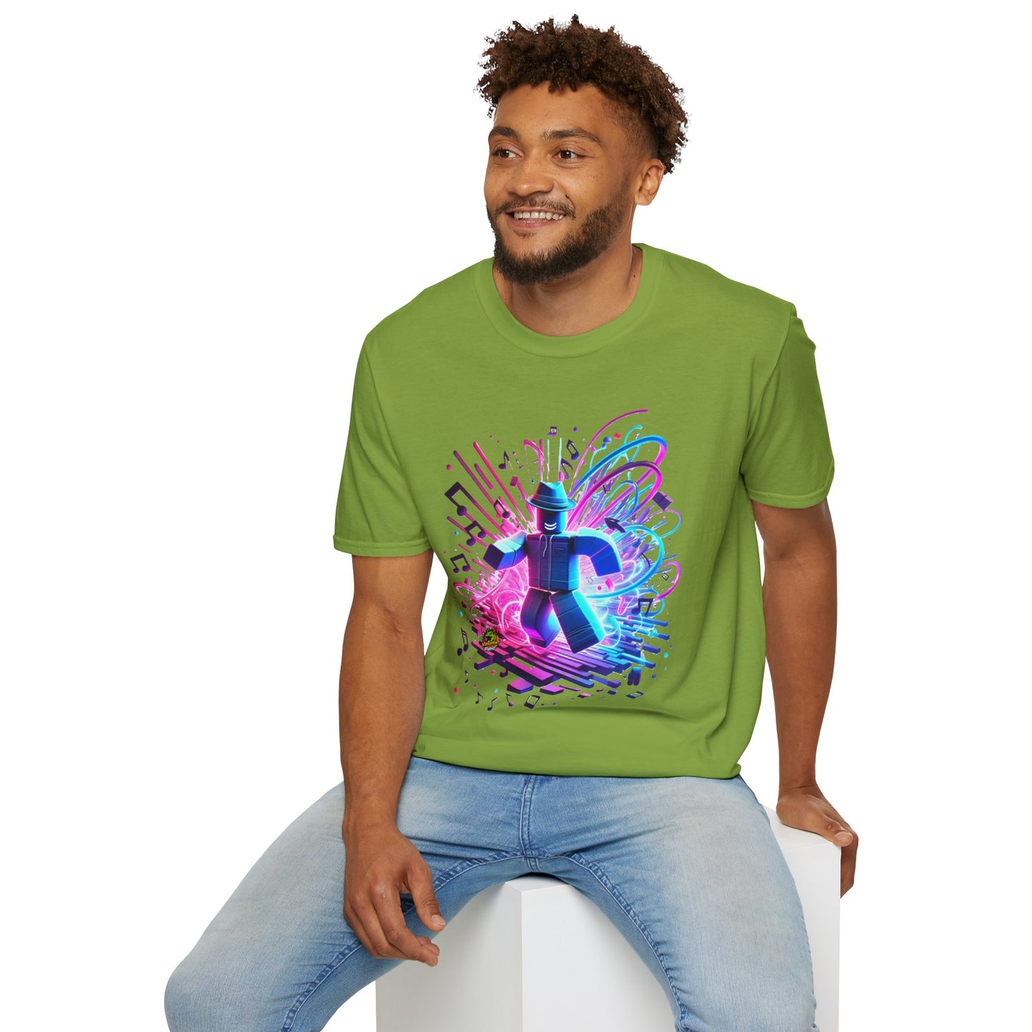 exclusive - Roblox T-Shirt - Neon Block Party - custom-made. limited stock. Order yours now and stand out with this exclusive piece!