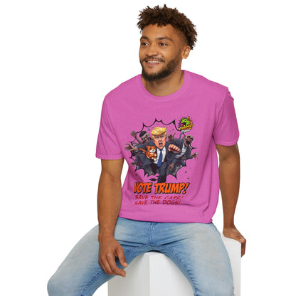 They're Eating the Dogs Tee | Trump Election Comedy Shirt | Satire Political Graphic Tee