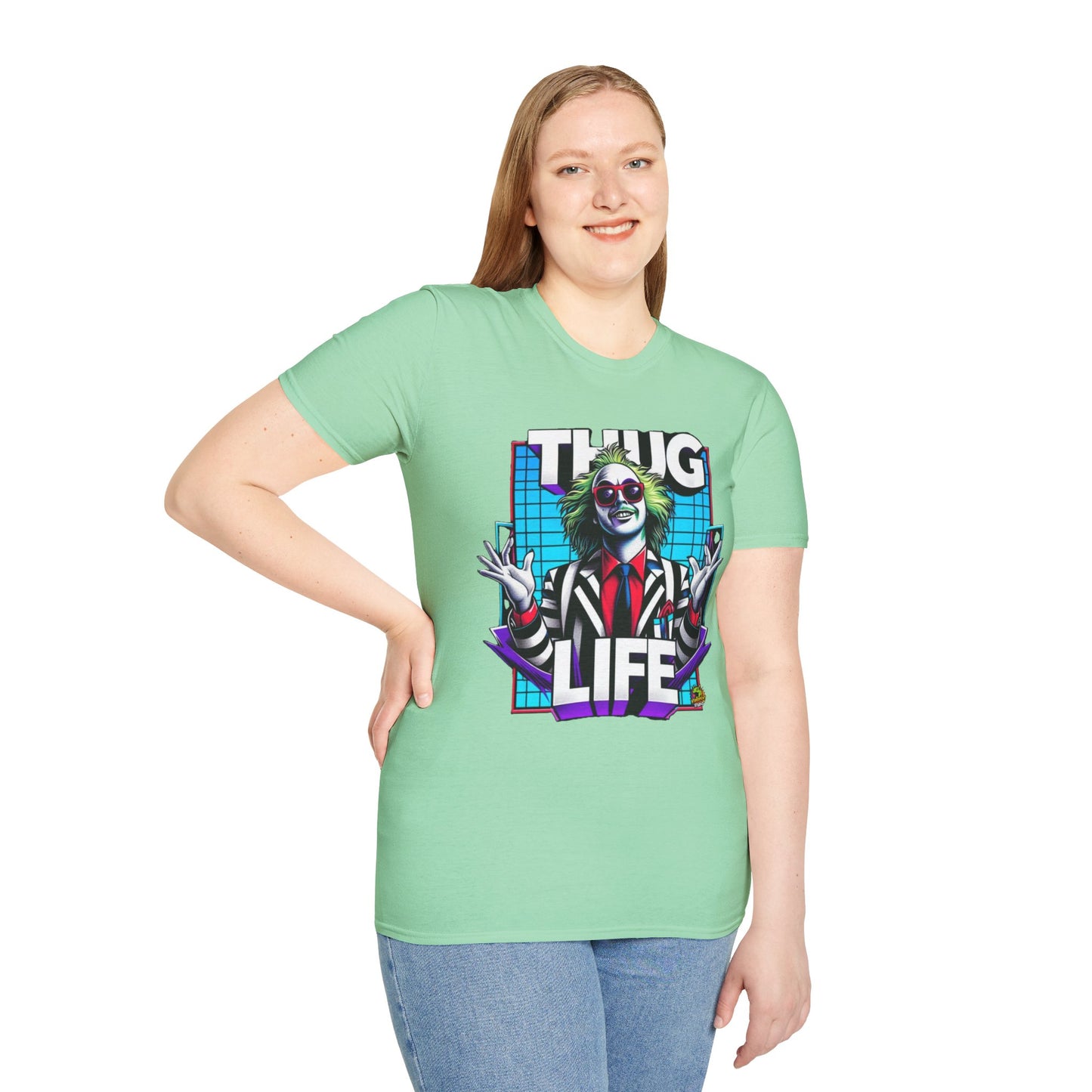 exclusive - Beetlejuice Shirt | Funny Thug Life Graphic Tee | Halloween Beetlejuice T-Shirt for Men & Women - custom-made. perfect gift idea. Order yours now and stand out with this exclusive piece!