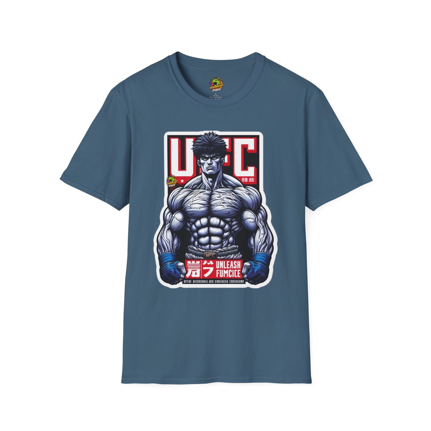 | - UFC T Shirt | Unleash Fierce Confidence | Motivational UFC Tee with Baki Anime Strength - custom-made. limited stock. Order yours now and stand out with this exclusive piece!