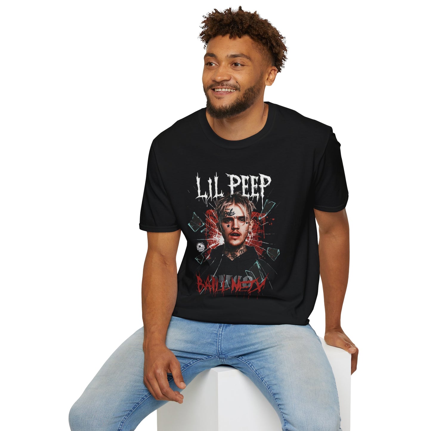 Close-up Lil Peep T-Shirt Fabric - Vibroprint Studio