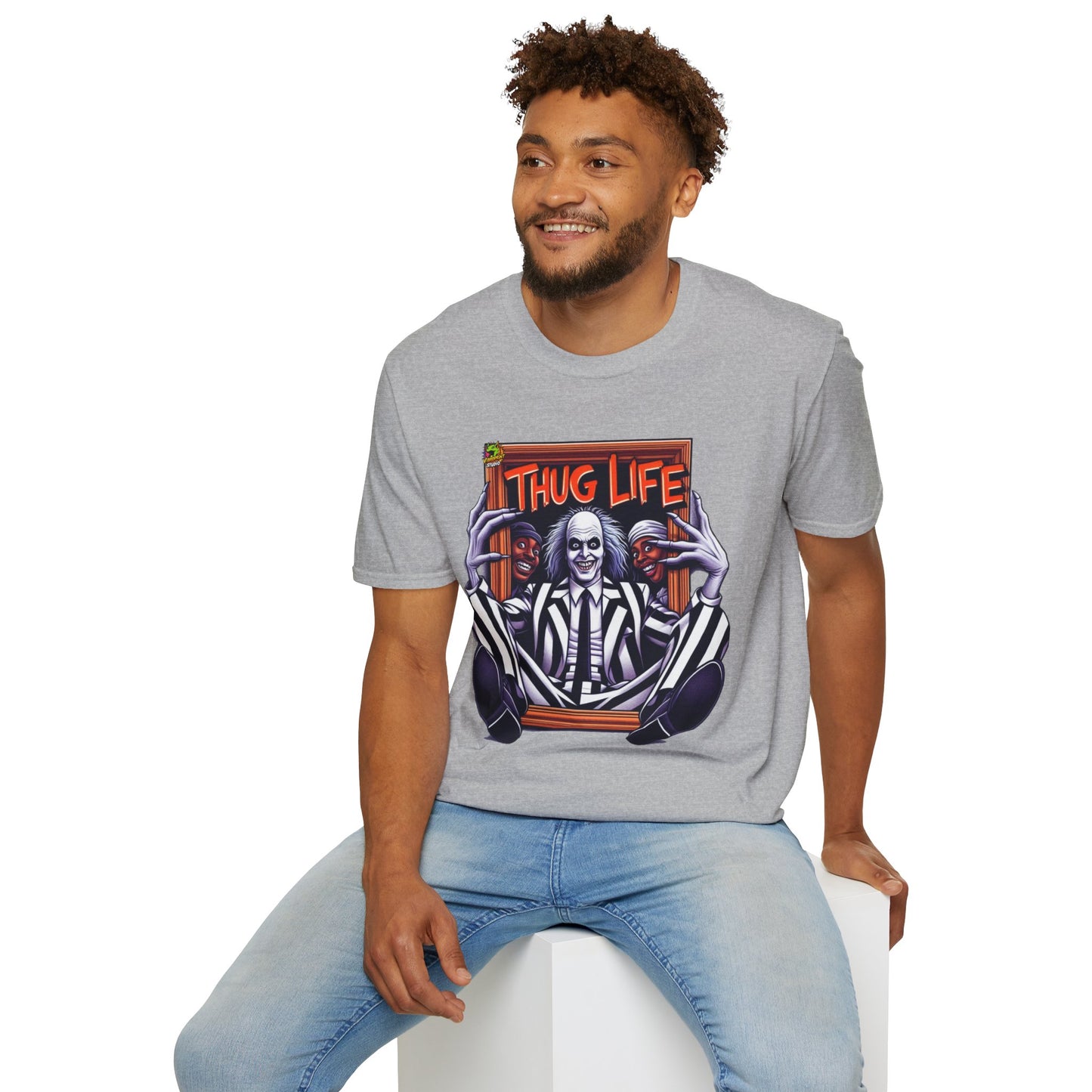 Halloween - Beetlejuice Shirt | Thug Life Graphic Tee | Funny Halloween Beetlejuice T-Shirt - custom-made. perfect gift idea. Order yours now and stand out with this exclusive piece!