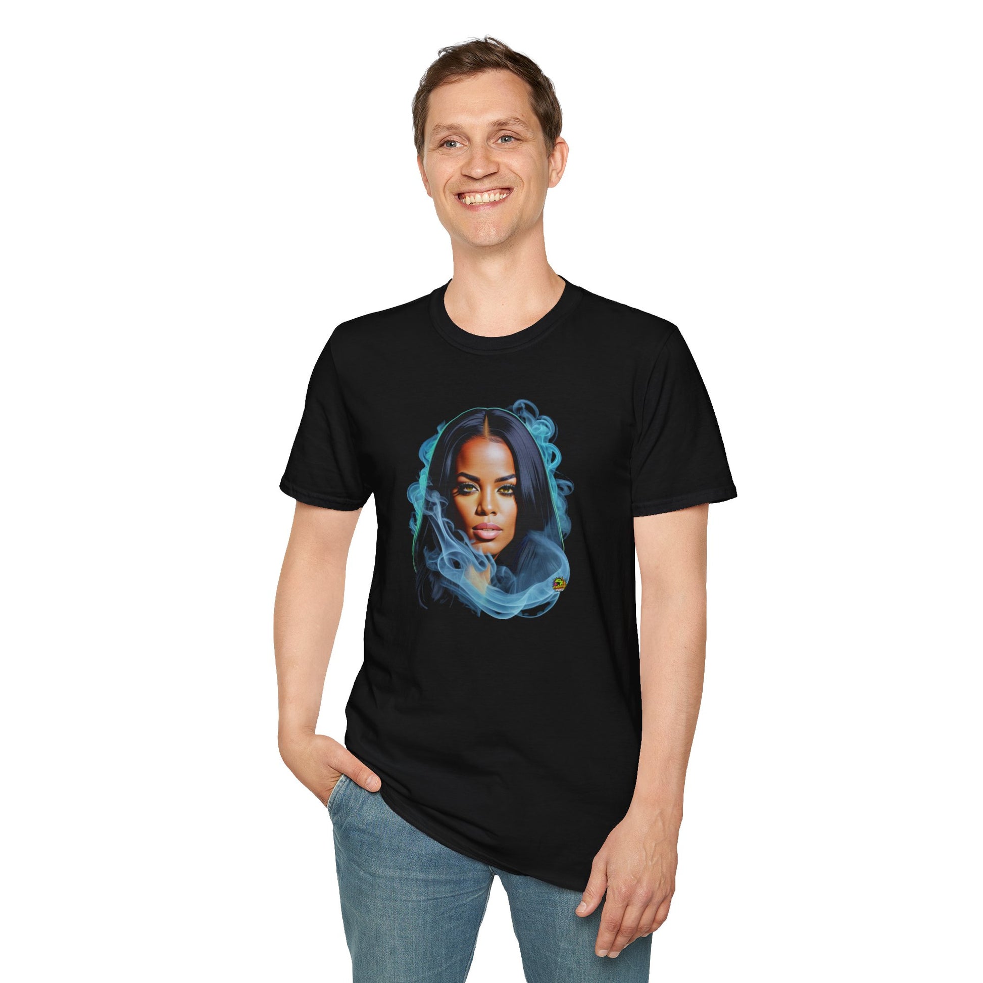 Celebrating - Aaliyah shirt | Celebrating the Icon | Memorial Portrait T-Shirt for Fans - custom-made. limited stock. Order yours now and stand out with this exclusive piece!