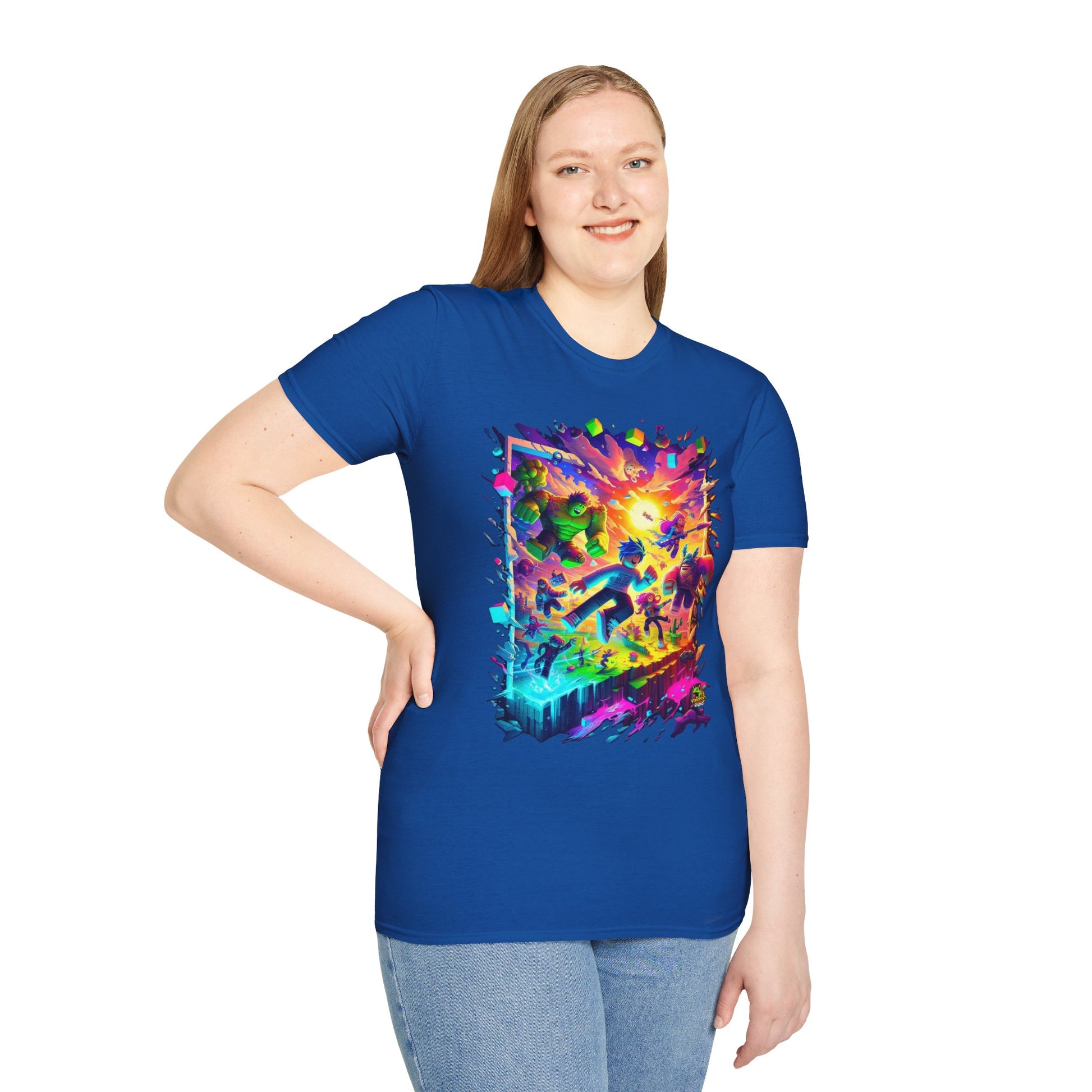 Tee - Unique Roblox T-Shirt for Boys & Girls | Roblox Gamer Shirt | Roblox Clothing for Kids | Roblox Avatar Graphic Tee - custom-made. perfect gift idea. Order yours now and stand out with this exclusive piece!