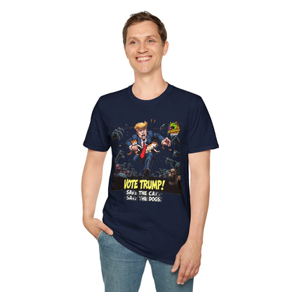 Graphic - They're Eating the Dogs Shirt | Political Humor Tee | Trump Election Meme Graphic Shirt - premium material. perfect gift idea. Order yours now and stand out with this exclusive piece!