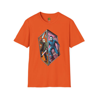 Shirt - Jason & Michael Myers Funny Halloween Shirt | Vintage Horror Tee - custom-made. perfect gift idea. Order yours now and stand out with this exclusive piece!