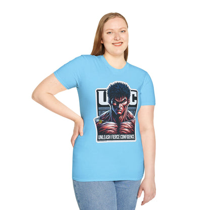 UFC T Shirt | Unleash Fierce Confidence | UFC Tee with Baki Anime Strength