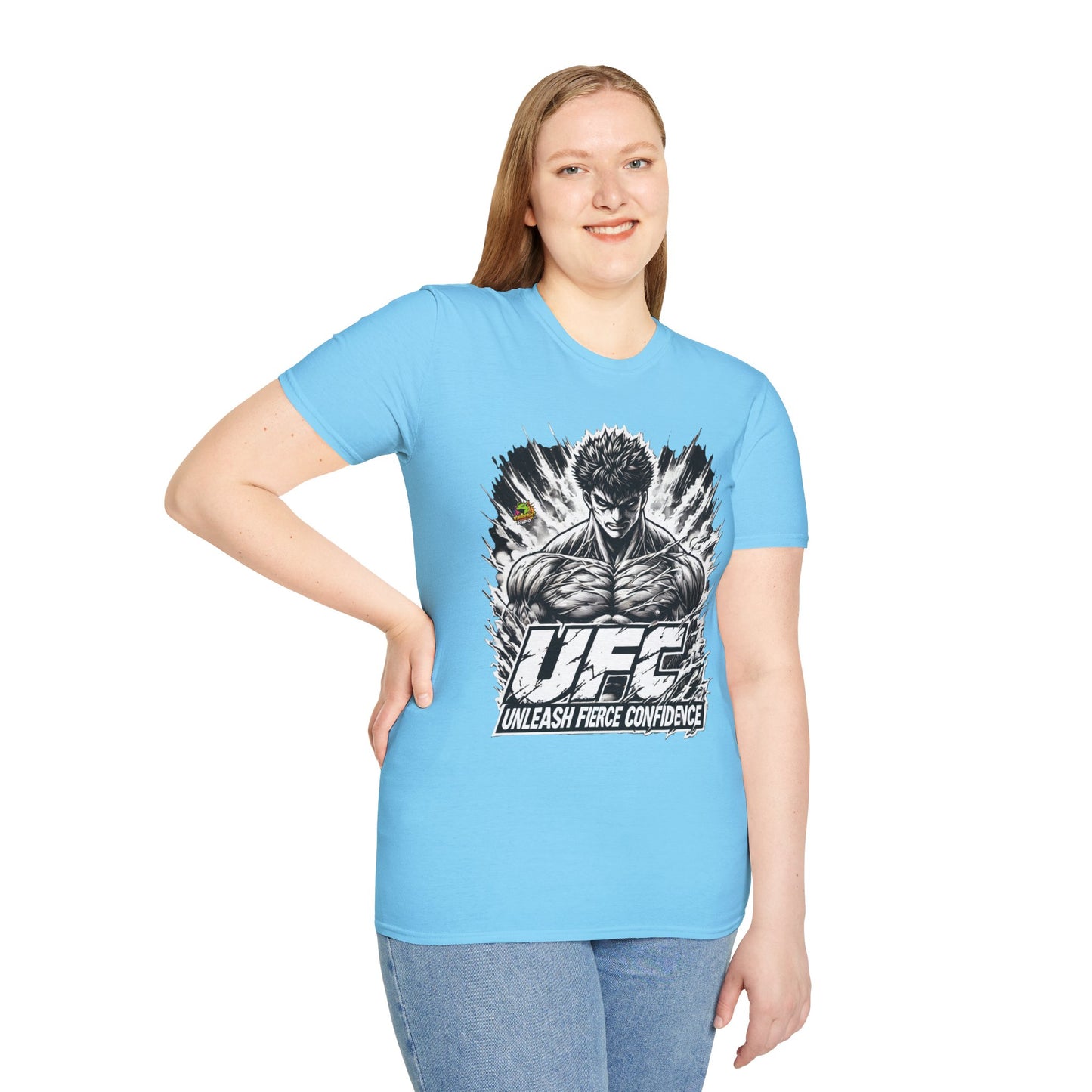 UFC T Shirt | Unleash Fierce Confidence | UFC Tee with Baki Anime T Shirt Motivation