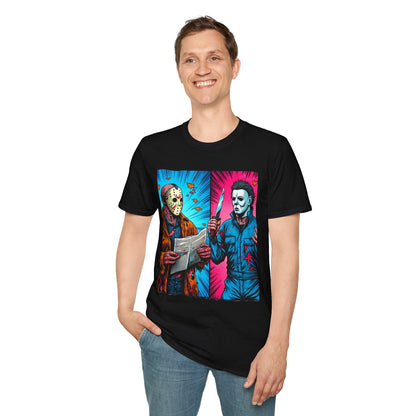 product - Michael Myers Vintage Tee | Jason Voorhees Funny Halloween Picnic Shirt - premium material. perfect gift idea. Order yours now and stand out with this exclusive piece!