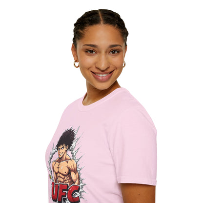 UFC T Shirt | Unleash Fierce Confidence | Motivational UFC Tee with Baki Anime Elements