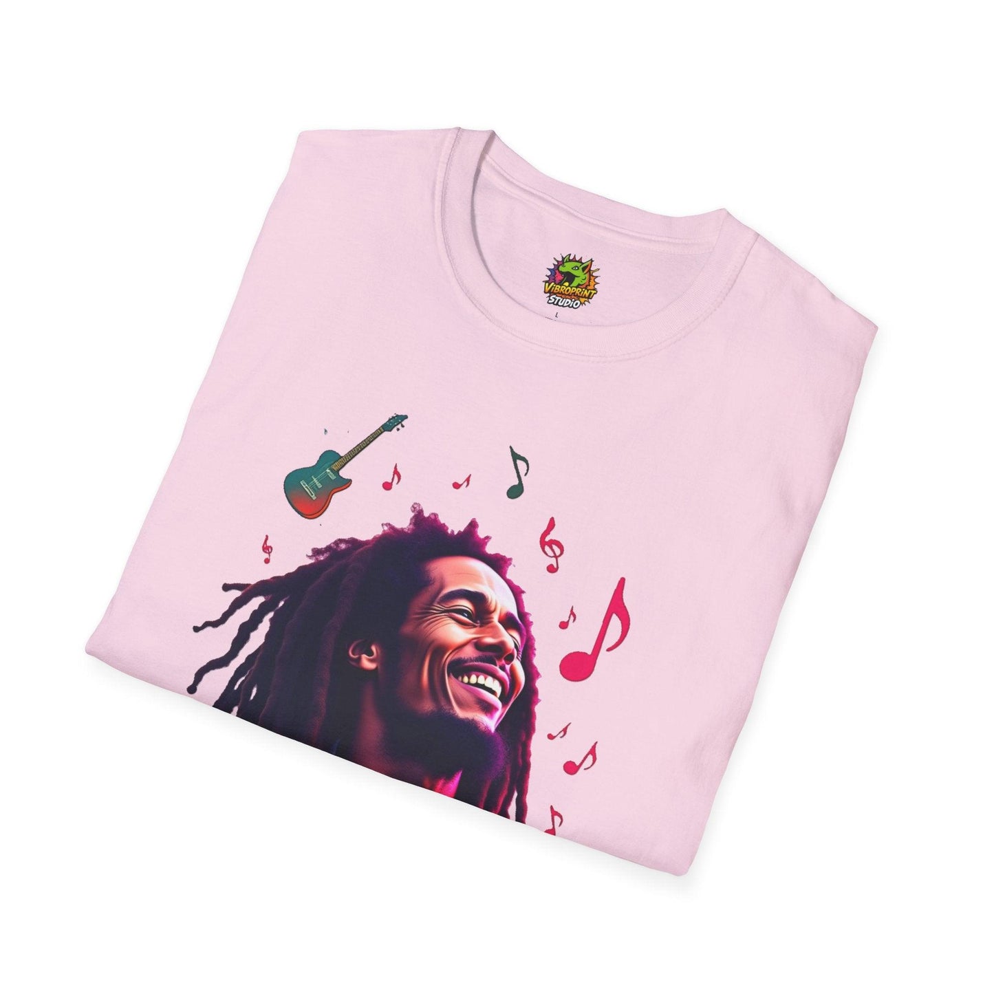 Bob Marley T-Shirt - Vibrant Rasta Revolution - VibroPrint Studio