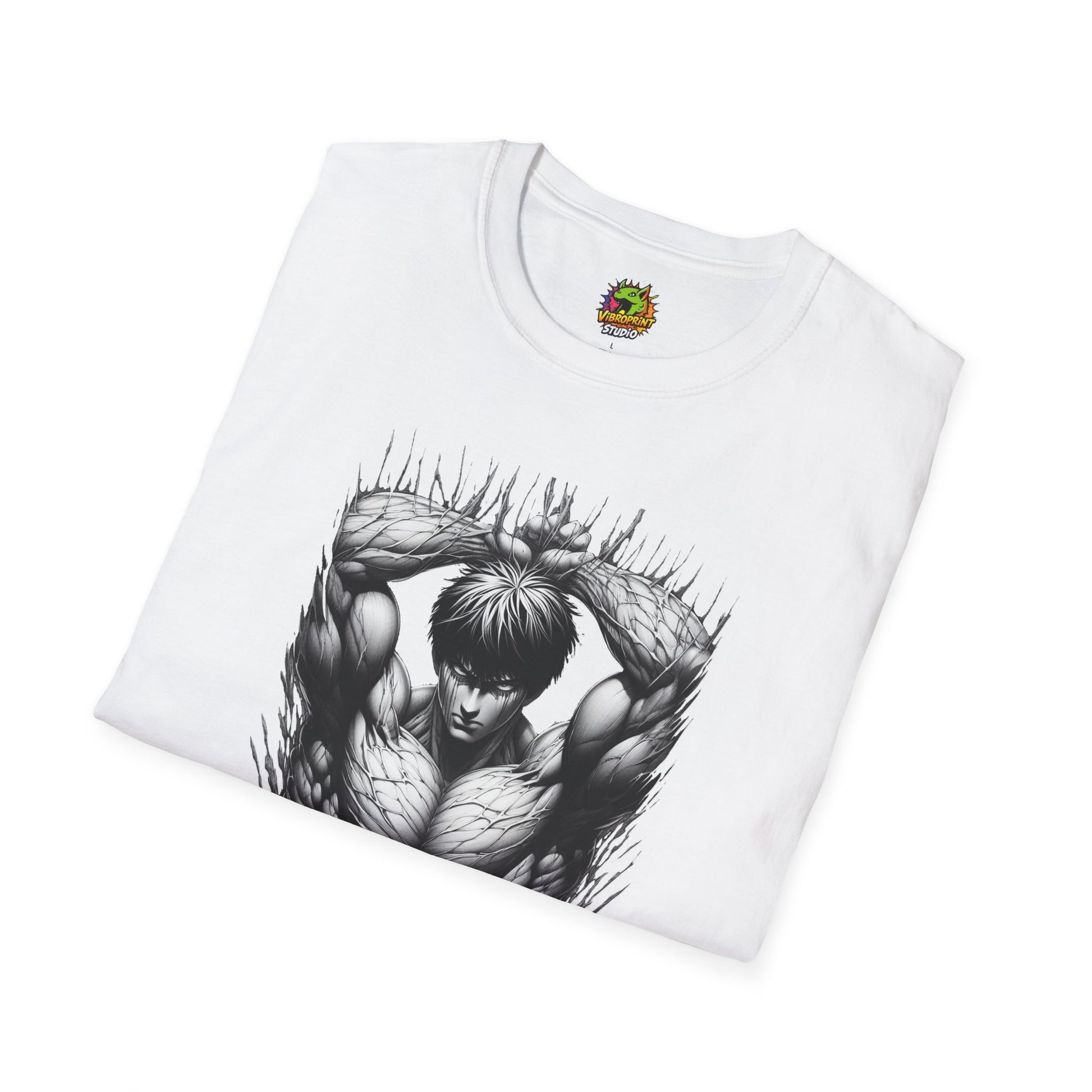 Halloween graphic tee - UFC T Shirt | Unleash Fierce Confidence | Motivational UFC Tee with Baki Anime Inspiration for Athletes - exclusive artwork. spooky season t-shirt with unique flair. Order yours now and stand out with this exclusive piece!