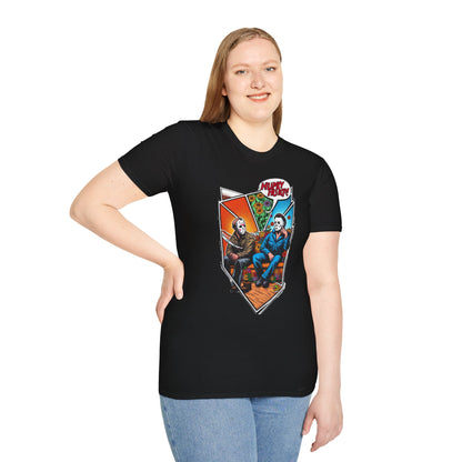 | - Michael Myers Shirt | Jason & Michael Picnic T-Shirt | Funny Horror Tee - premium material. limited stock. Order yours now and stand out with this exclusive piece!