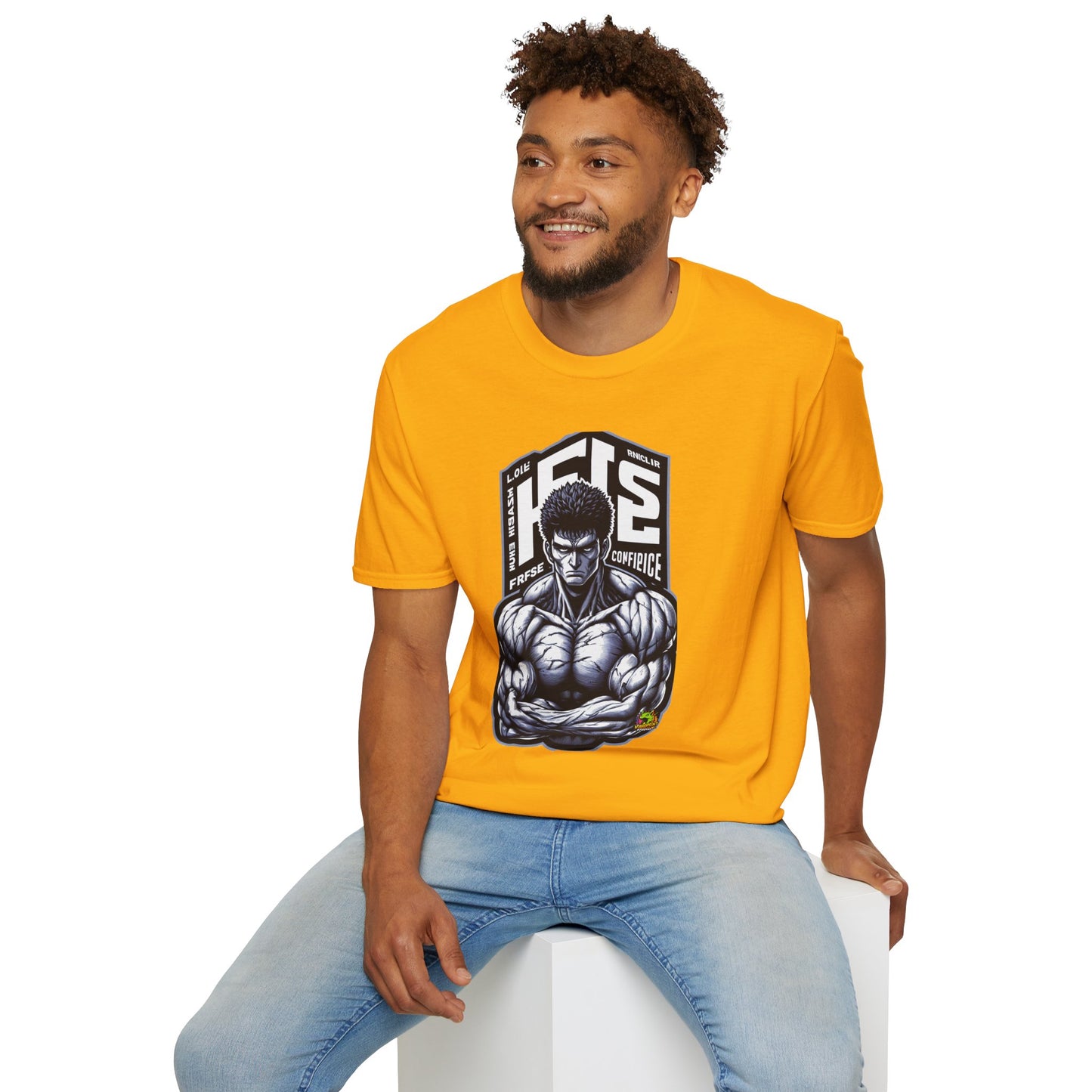 UFC T Shirt | Unleash Fierce Confidence | UFC Tee with Baki Anime Influence for Gym Enthusiasts