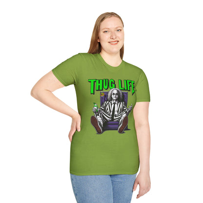 Graphic - Beetlejuice Shirt | Thug Life Halloween T-Shirt | Creepy Beetlejuice Graphic Tee - custom-made. limited stock. Order yours now and stand out with this exclusive piece!