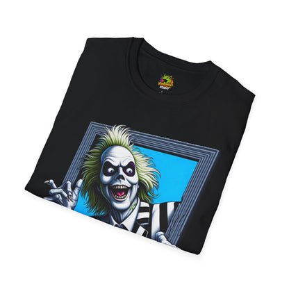 | - Beetlejuice Shirt | Halloween Costume Graphic Tee | Fun Beetlejuice T-Shirt for Adults & Kids | Iconic Movie Merch - premium material. limited stock. Order yours now and stand out with this exclusive piece!