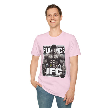 UFC T Shirt | Unleash Fierce Confidence | UFC Tee with Baki Anime Strength for Fitness Enthusiasts