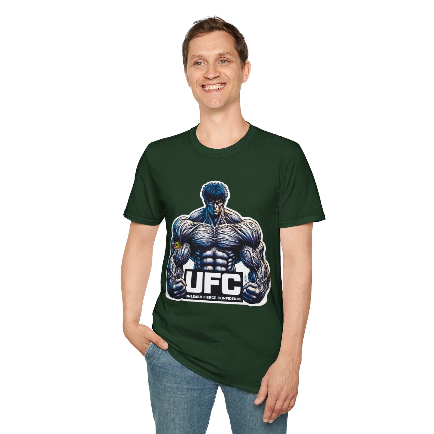 UFC T Shirt | Unleash Fierce Confidence | Motivational UFC Tee with Baki Anime Inspiration for Gym