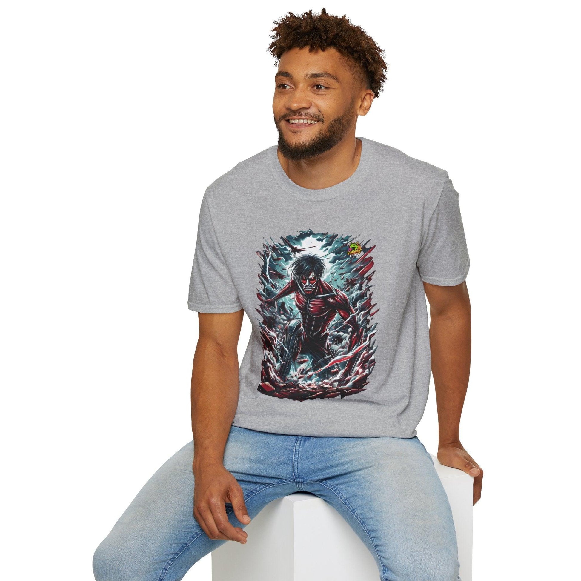 high-quality - Eren Yeager Titan’s Awakening Tee | Attack on Titan Shirt | Shingeki - premium material. limited stock. Order yours now and stand out with this exclusive piece!