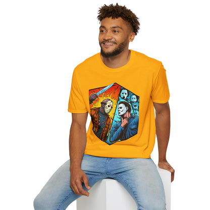 vintage horror shirt - Michael Myers Vintage Shirt | Jason & Michael Halloween Tee - high-quality material. spooky season t-shirt with unique flair. Order yours now and stand out with this exclusive piece!