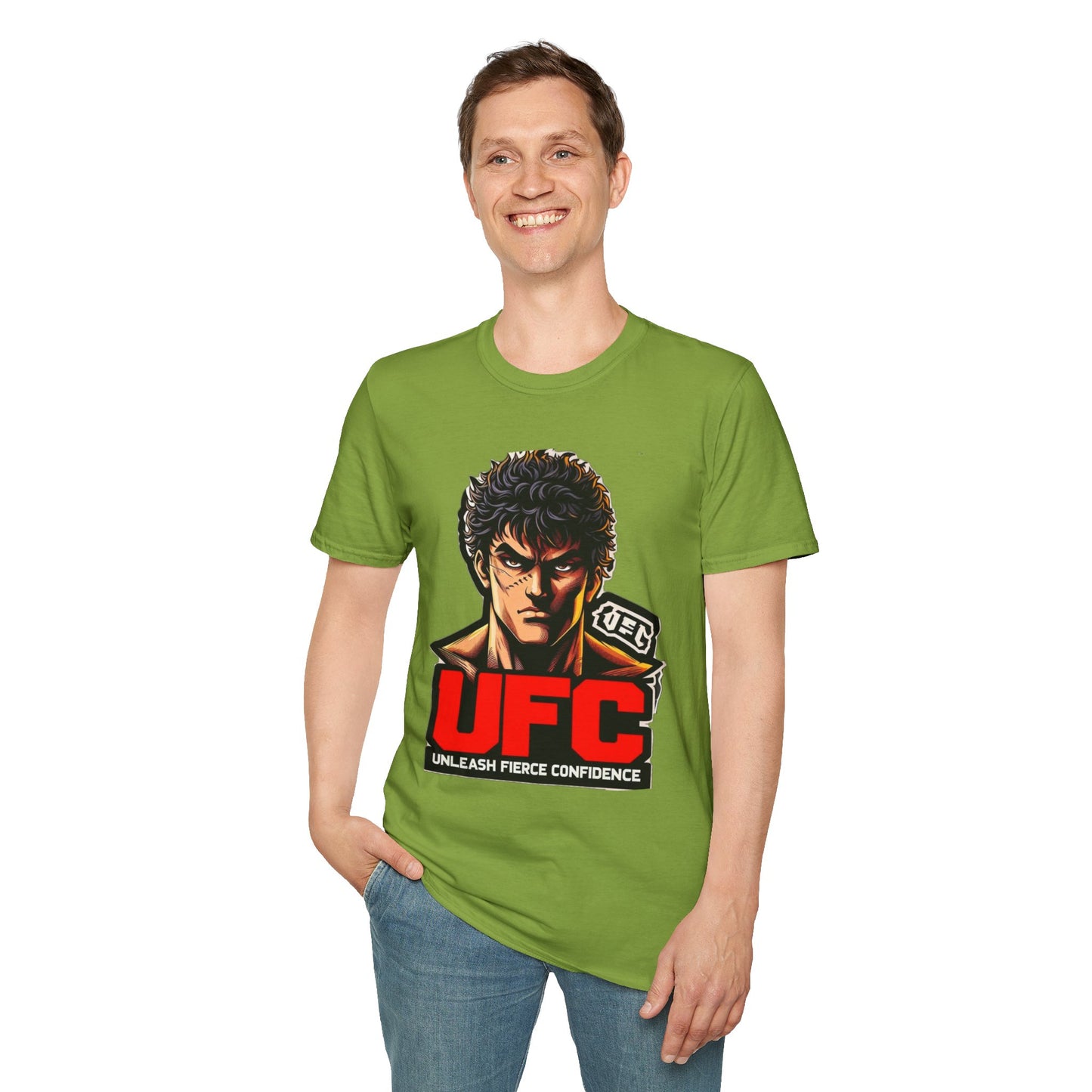 UFC T Shirt | Unleash Fierce Confidence | Motivational UFC Tee with Baki Anime Elements