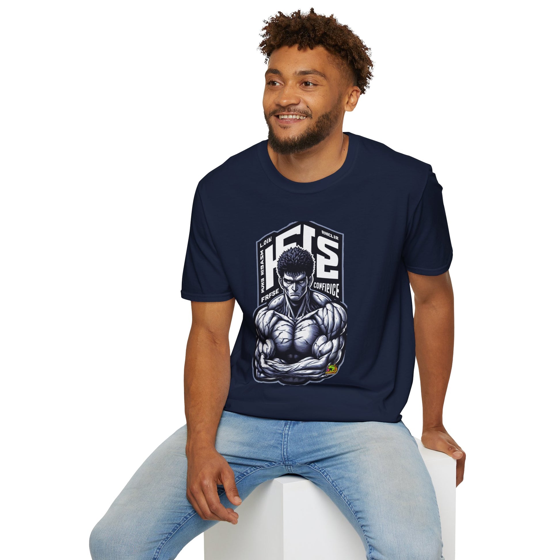 Michael Myers inspired design - UFC T Shirt | Unleash Fierce Confidence | UFC Tee with Baki Anime Influence for Gym Enthusiasts - comfortable fit. premium horror movie t-shirt for spooky occasions. Order yours now and stand out with this exclusive piece!