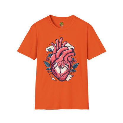 Unisex Valentine's Day T-Shirt on Model - Casual softstyle gift idea