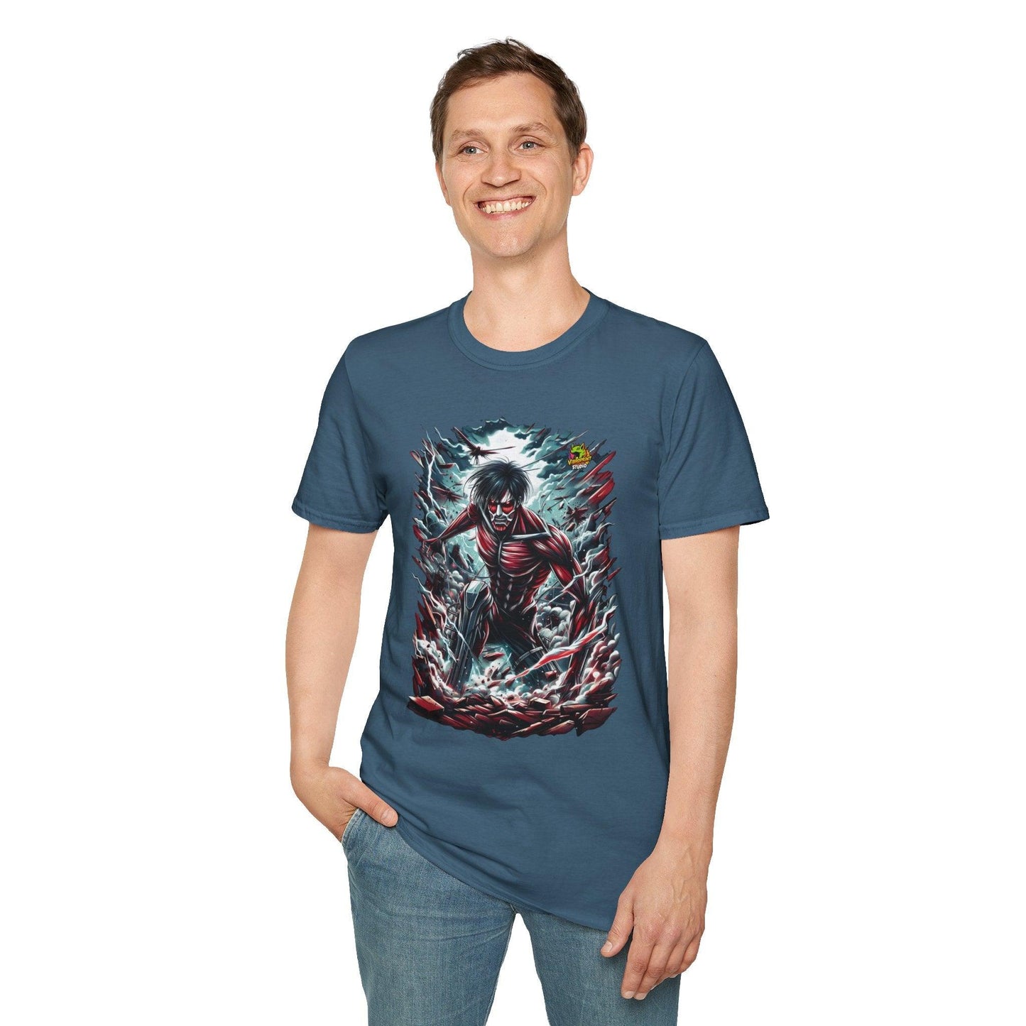 high-quality - Eren Yeager Titan’s Awakening Tee | Attack on Titan Shirt | Shingeki - custom-made. perfect gift idea. Order yours now and stand out with this exclusive piece!