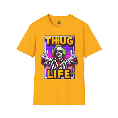 Beetlejuice - Beetlejuice Shirt | Funny Thug Life Halloween Tee | Classic Beetlejuice Graphic T-Shirt - premium material. limited stock. Order yours now and stand out with this exclusive piece!