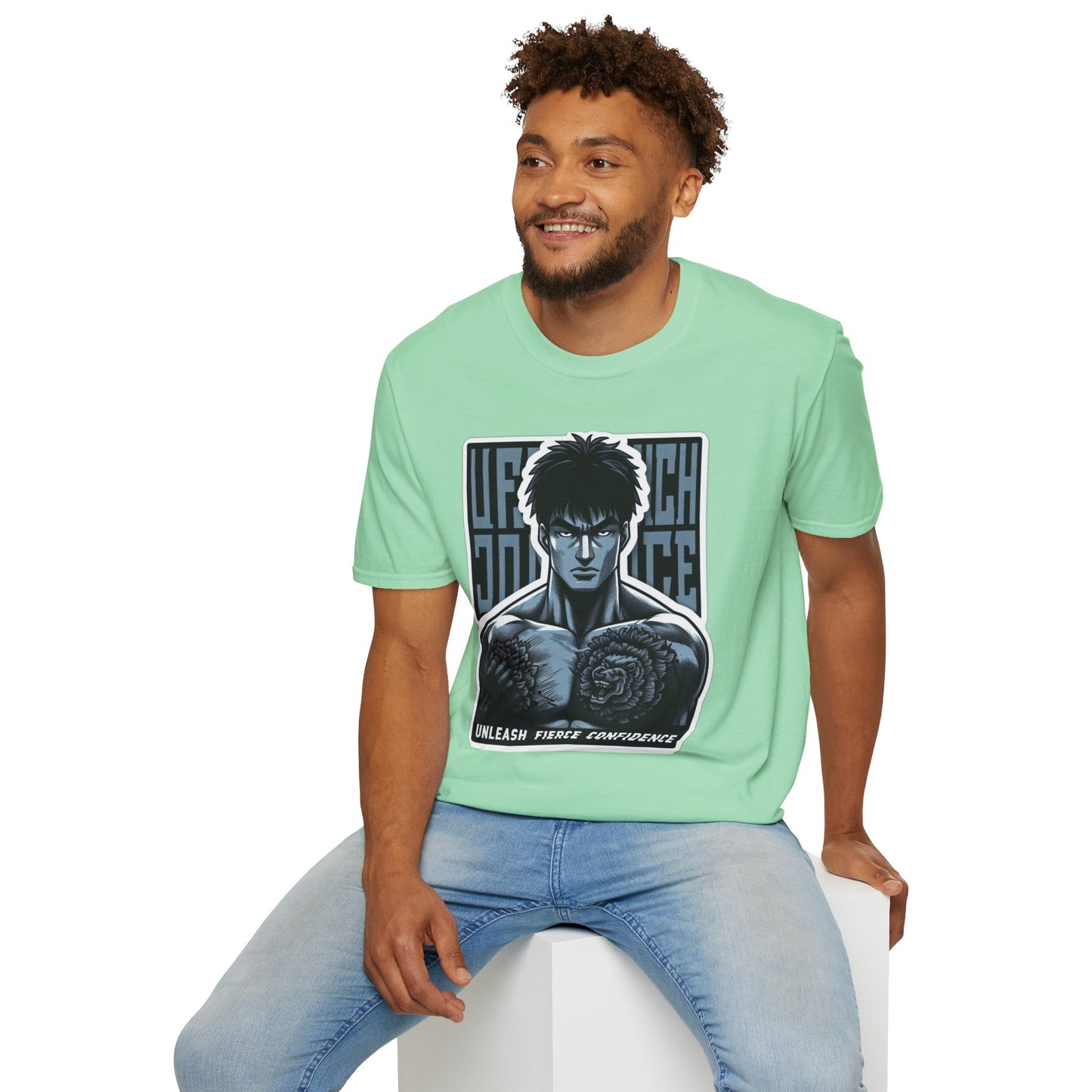 UFC T Shirt | Unleash Fierce Confidence | UFC Tee with Baki Anime T Shirt for motivation Inspiration