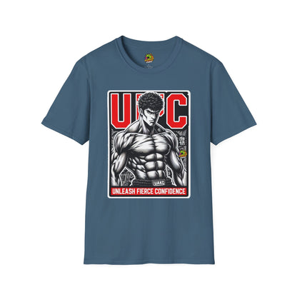 Anime - UFC T Shirt | Unleash Fierce Confidence | UFC Tee Inspired by Baki Anime T Shirt - custom-made. perfect gift idea. Order yours now and stand out with this exclusive piece!