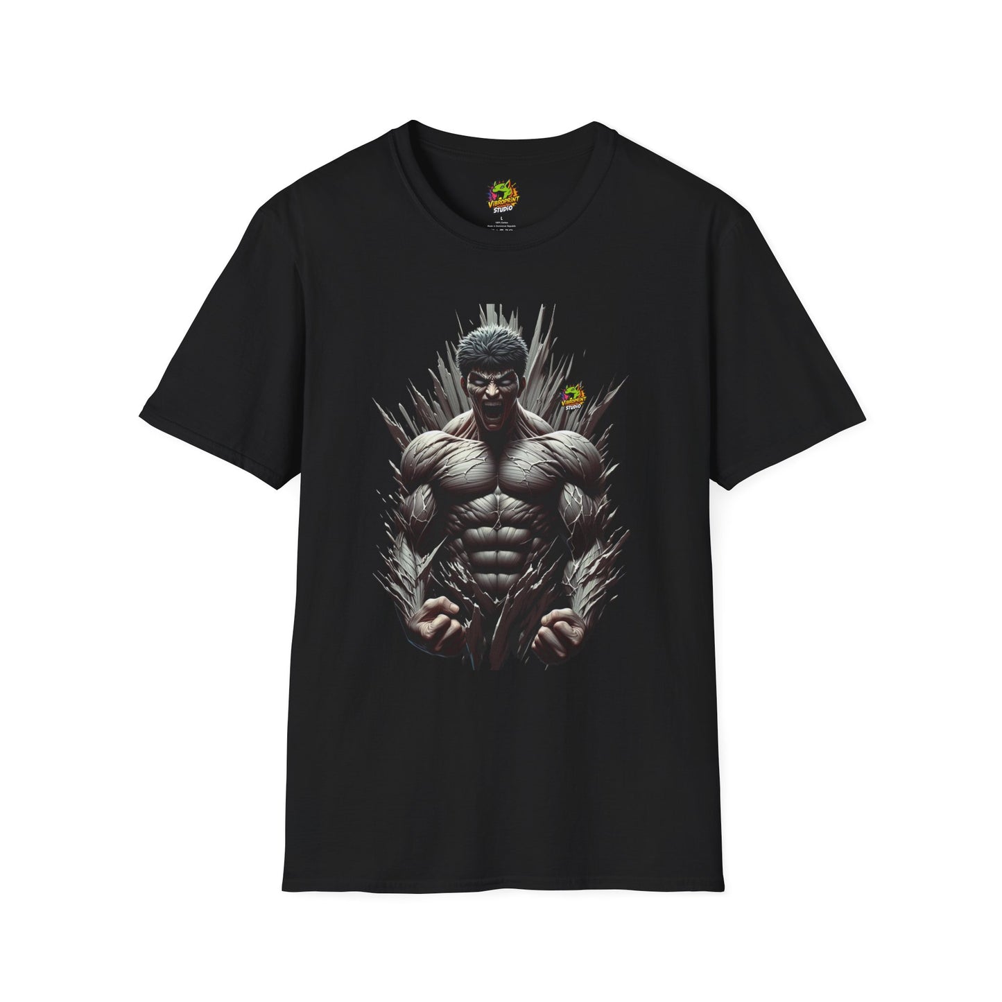 UFC T Shirt | Unleash Fierce Confidence | UFC Tee with Baki Anime Inspiration for Gym - High Quality Image