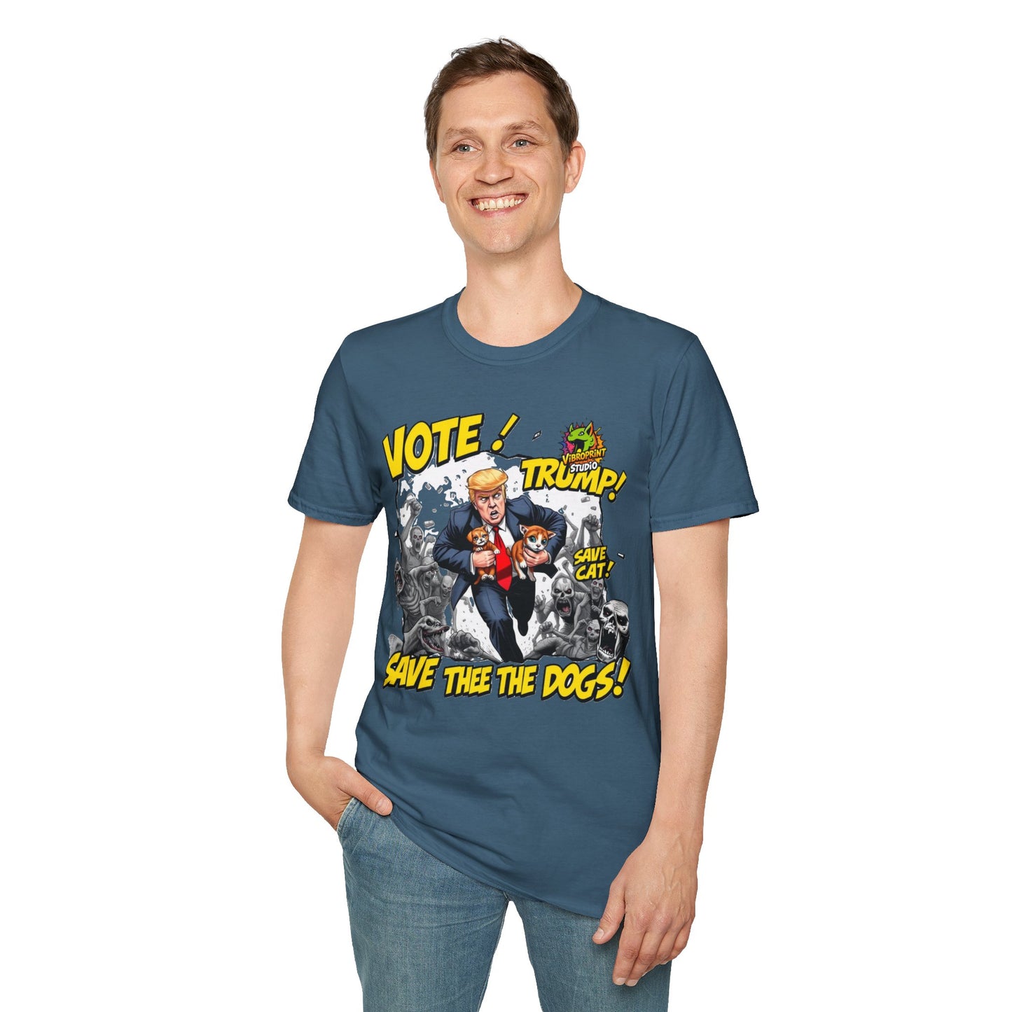 They're - They're Eating the Dogs Shirt | Trump Election Humor Tee | Funny Political T-Shirt - premium material. limited stock. Order yours now and stand out with this exclusive piece!