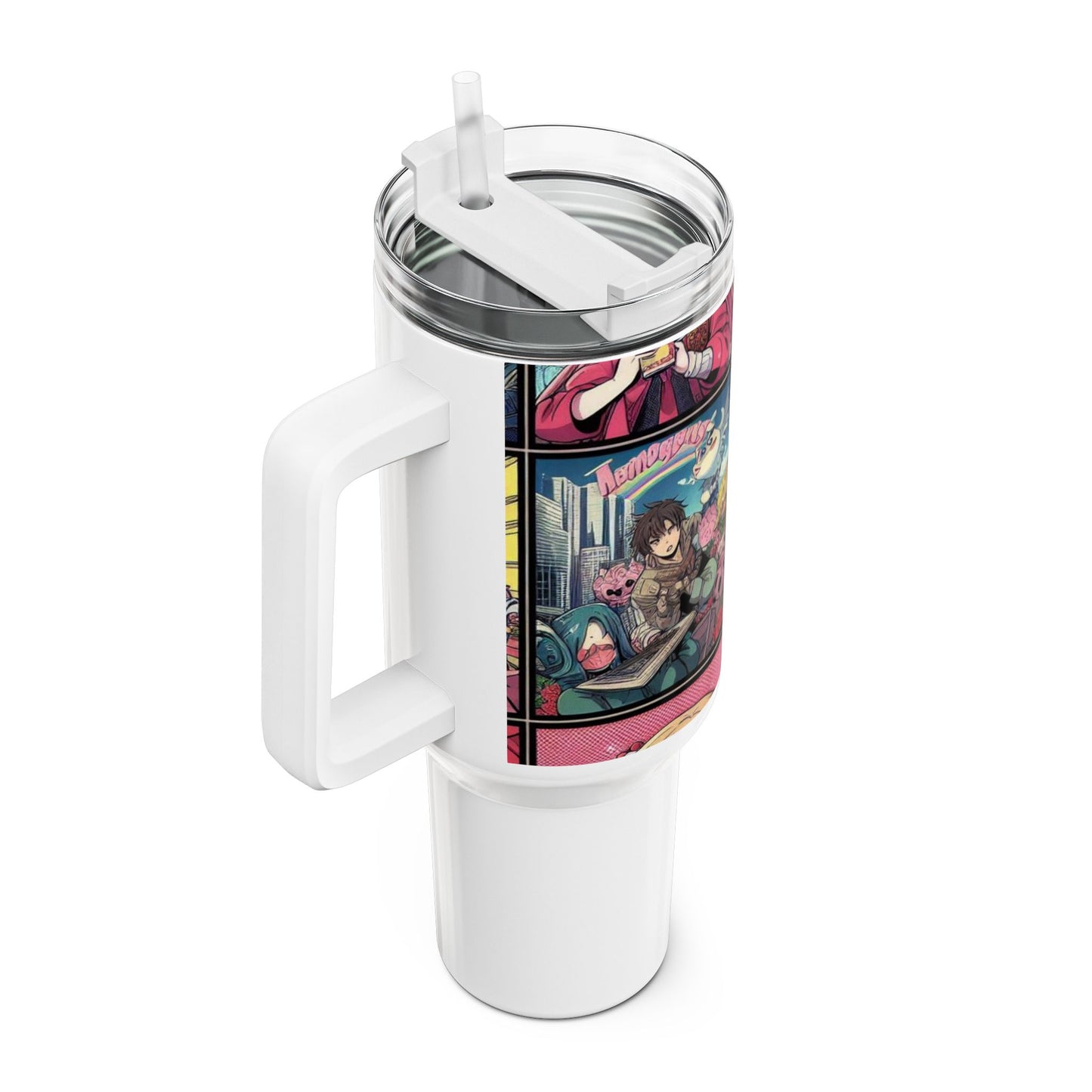 Anime - Stanley Tumbler | Colorful Anime and Comics Tumbler for Gamers | Geek Drinkware - premium material. limited stock. Order yours now and stand out with this exclusive piece!