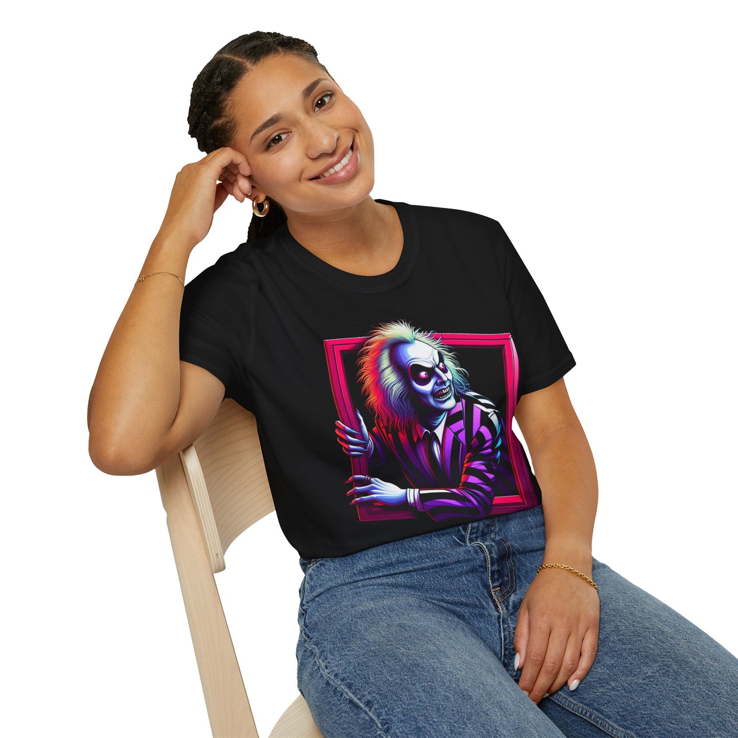 | - Beetlejuice Shirt | Classic Beetlejuice Tee | Creepy Beetlejuice Tee | Beetlejuice Movie Merch - premium material. limited stock. Order yours now and stand out with this exclusive piece!