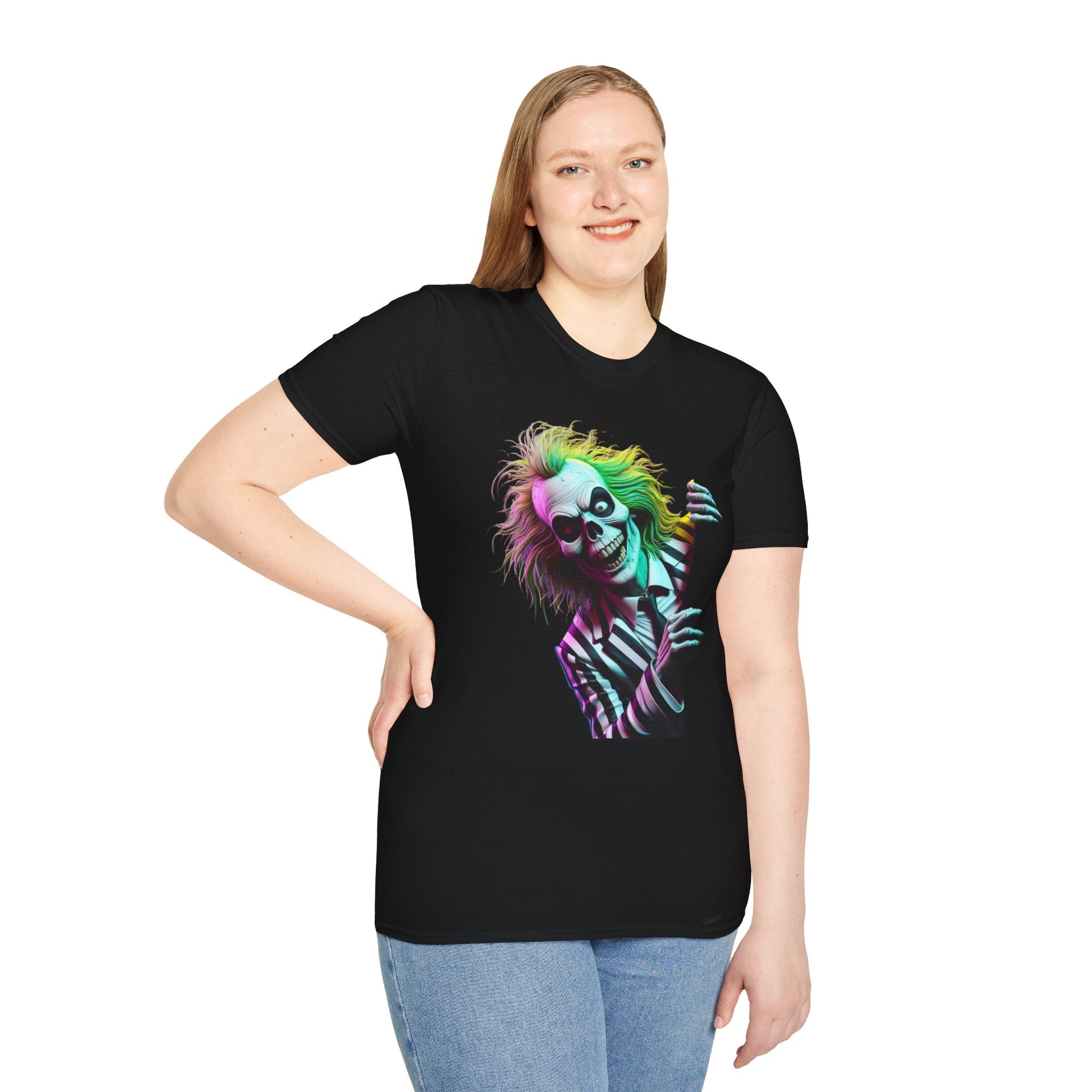 Tee - Beetlejuice Shirt | Spooky Halloween Tee for Men & Women | Beetlejuice Graphic T-Shirt | Perfect Halloween Gift - premium material. limited stock. Order yours now and stand out with this exclusive piece!