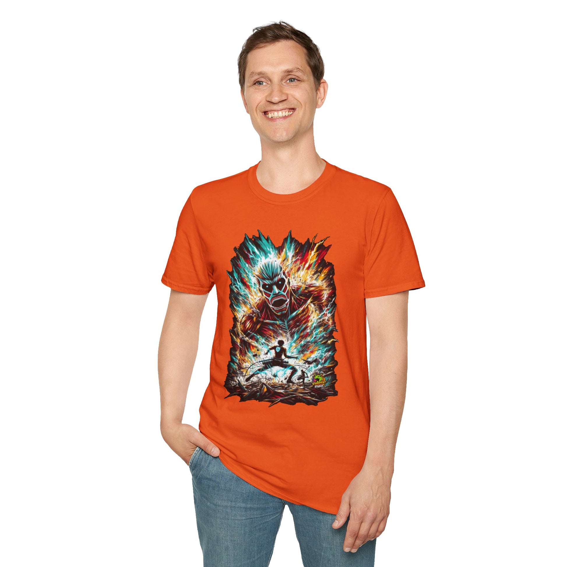 on - Eren Yeager Titan’s Power Tee | Attack on Titan Shirt | Shingeki no - custom-made. limited stock. Order yours now and stand out with this exclusive piece!