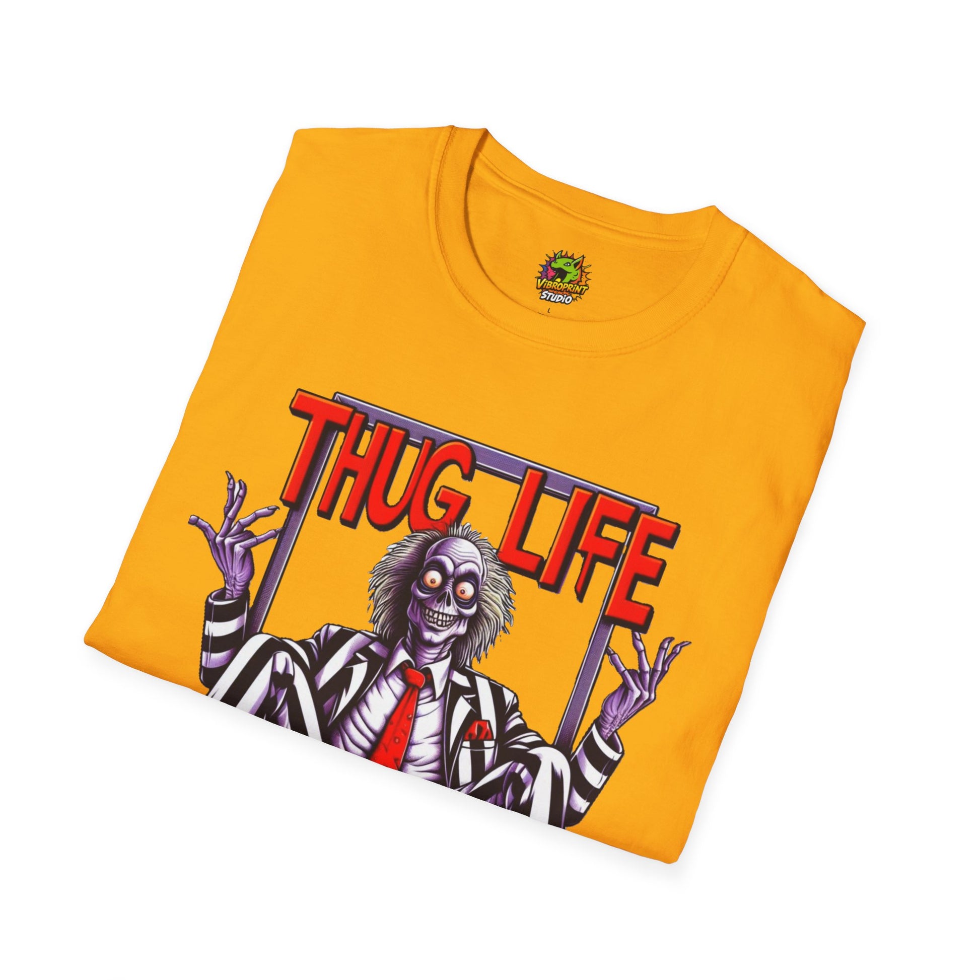 high-quality - Beetlejuice Shirt | Funny Thug Life Graphic T-Shirt | Halloween Beetlejuice Tee - premium material. limited stock. Order yours now and stand out with this exclusive piece!