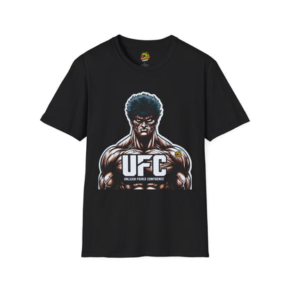 UFC T Shirt | Unleash Fierce Confidence | UFC Tee with Baki Anime Motivation for Fitness - High Quality Image