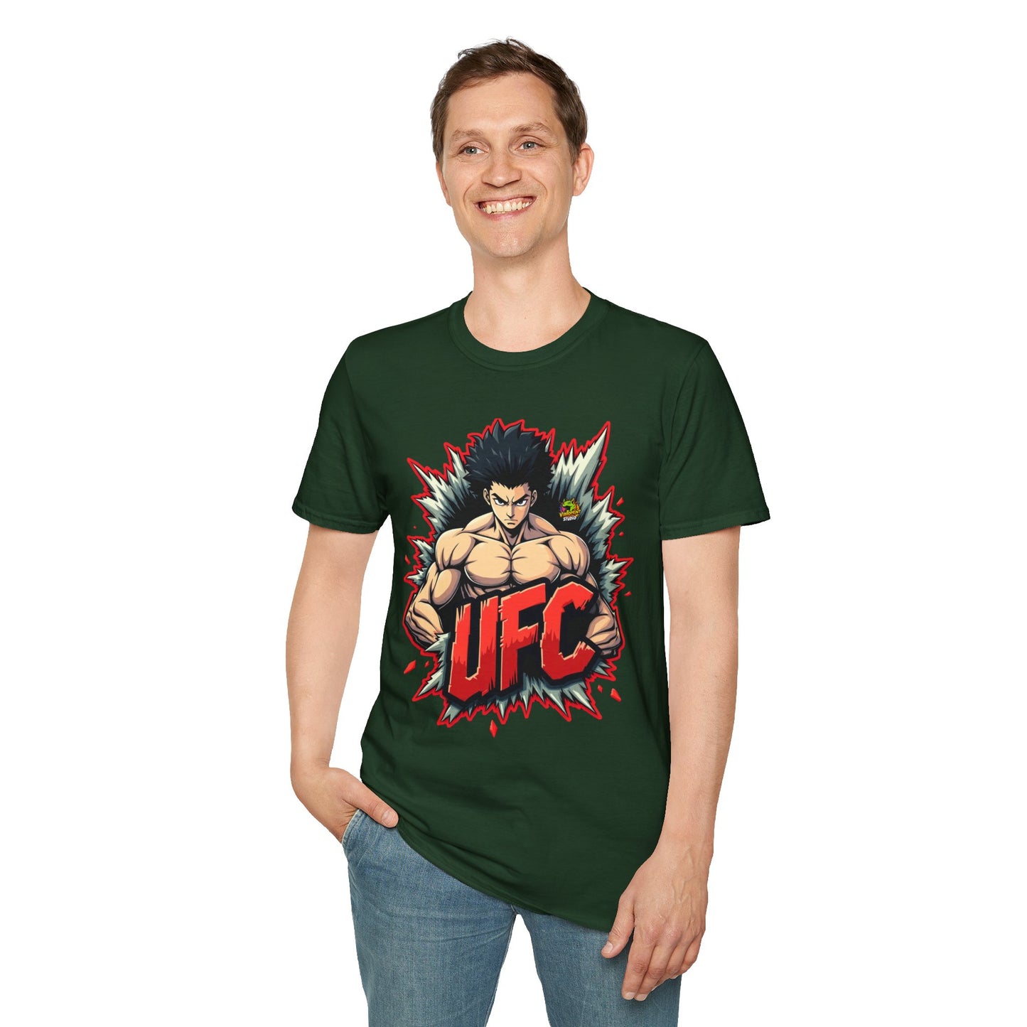 UFC T Shirt | Unleash Fierce Confidence | UFC Tee with Baki Anime Inspiration for Gym