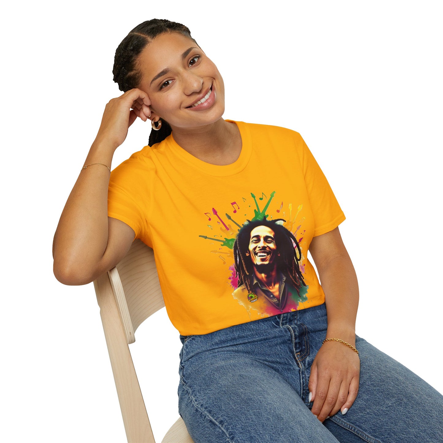 Vibrant - Bob Marley T-Shirt - Vibrant Rasta Energy - premium material. limited stock. Order yours now and stand out with this exclusive piece!