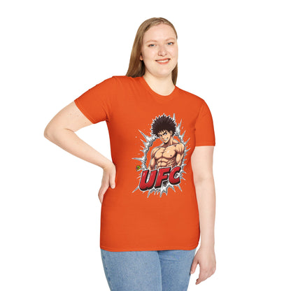 UFC T Shirt | Unleash Fierce Confidence | Motivational UFC Tee with Baki Anime Elements