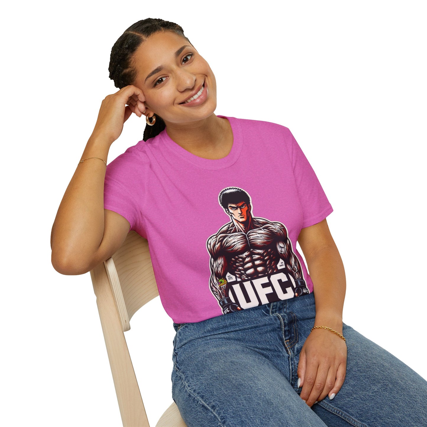 UFC T Shirt | Unleash Fierce Confidence | UFC Tee with Baki Anime Inspiration for Athletes