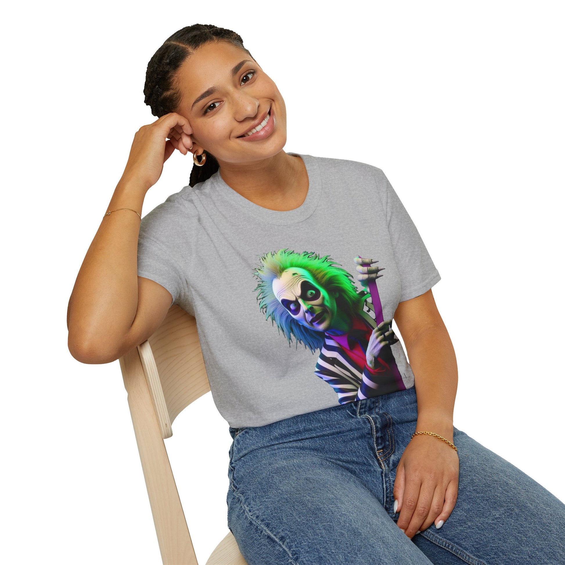 T-Shirt - Beetlejuice Shirt | Halloween Inspired Graphic Tee | Classic Movie T-Shirt for Men & Women | Spooky Beetlejuice Gift - premium material. perfect gift idea. Order yours now and stand out with this exclusive piece!