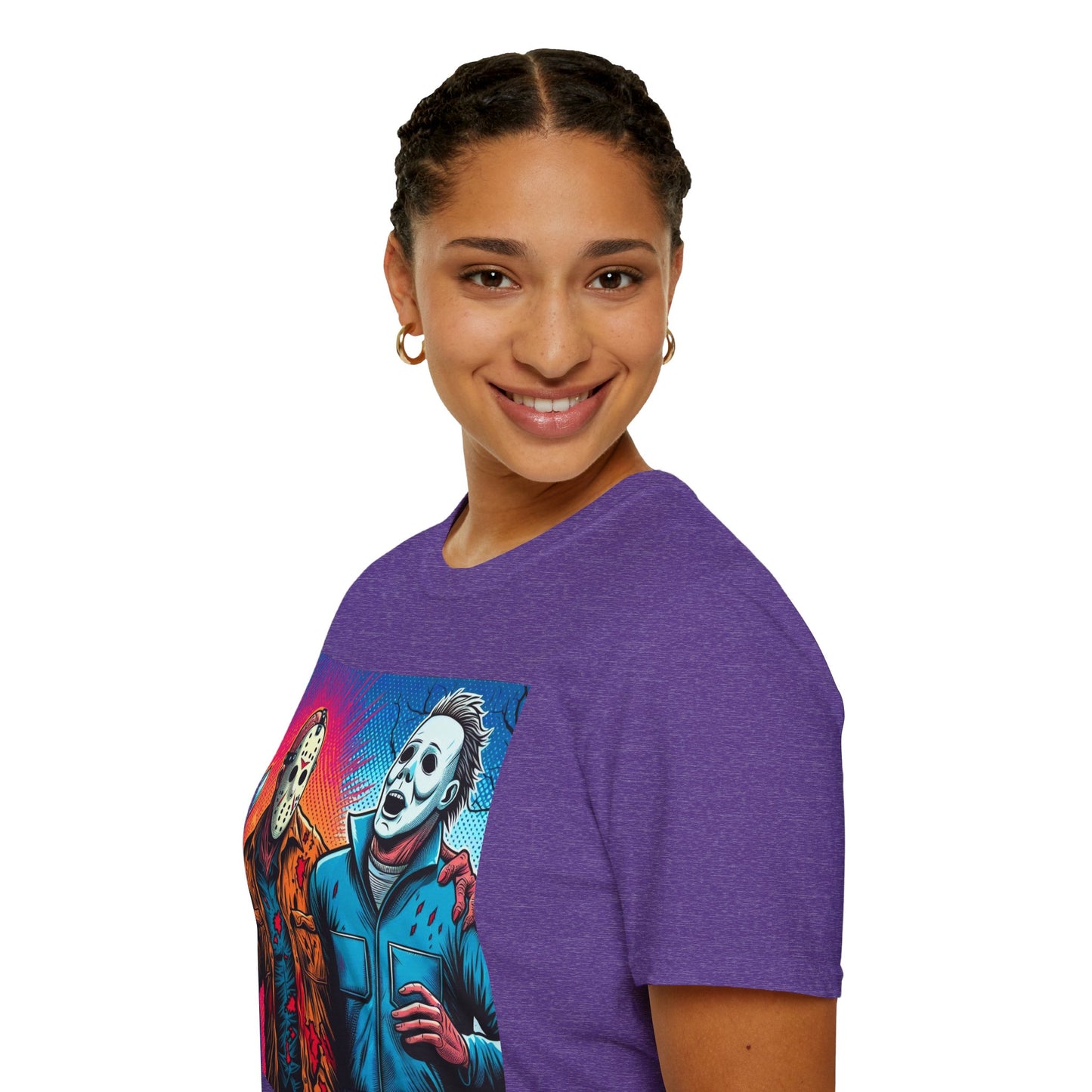 product - Jason Voorhees & Michael Myers Shirt | Funny Vintage Halloween Tee - premium material. limited stock. Order yours now and stand out with this exclusive piece!